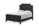 Wooden/ Timber Queen Size Mid Century Bed Frame in Black - Sydney